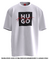 Playera Hugo Boss Blanca Cuadro Negro