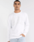 Blusa Masculina Moletom Branco fechado Gap - comprar online