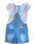 Jardineira Menina e Blusa Tie Dye Vigoss