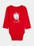 Body Infantil Menina Vermelho Urso Gap