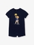 Romper Infantil Menino Marinho Bear Polo Ralph Lauren