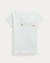 Blusa Infantil Menina Branca Bordada Polo Ralph Lauren