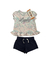 Conjunto Menina Com Short Lucky Brand