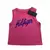 Blusa Regata Infantil Cropped Menina Rosa Tommy Hilfiger