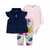 Conjunto Infantil Menina Com Calça Floral Com 3 Peças Carter's