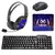 Kit Gamer 4 em 1 Teclado Mouse Fone Mousepad Mox MO-KM600 Az - Tenda Calçados