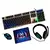 Kit Gamer 4 em 1 Teclado Mouse Fone Mousepad Mox MO-KM600 Az na internet