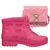 Kit Bota Infantil Menina Acolchoada Com Bolsinha - comprar online