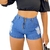 Short Jeans Feminino Cintura Alta Modelo Detonado - SKU 291110 - LiceManu