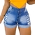 Short Jeans Feminino Cintura Alta Modelo Detonado - SKU 29198