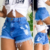 Short Jeans Feminino Cintura Alta Modelo Detonado - SKU 29199 - comprar online