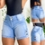 Short Feminino Jeans Short Curto Jeans Feminino Jeans Luxo - SKU 321007