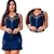 Vestido Jeans Feminino Com Elastano Vestido De festa Cor Escura jeans Azul Escuro - Sku 41133