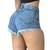 Short Jeans Feminino Curto Cintura Alta Modelo Detonado - SKU 29126