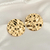 Brincos gota dourado 2020, brincos de aço inoxidável simples de torção com n - tudo da moda