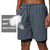 Shorts esportivos de secagem rápida para homens, corrida, treino, jogging, deck