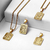 Nome inicial colares para mulheres cor do ouro 26 letras pingente caixa corrente