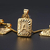 Imagem do Nome inicial colares para mulheres cor do ouro 26 letras pingente caixa corrente