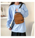 Mini mochila feminina de veludo, mochilas pequenas, bolsas casuais simples para na internet