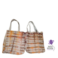 Bolso Shibori beige