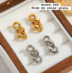 PAR DE ARETES ACERO INOXIDABLE