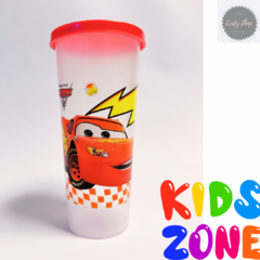 VASO DE PLASTICO CARS CON TAPA en internet