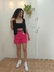 Short Rosa com Bolsos e cós com elástico atrás