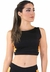 Cropped Fitness Preto Detalhe Amarelo Top | REF: CC17 - comprar online