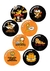 TRIO BUTTON BROCHE - Garfield na internet