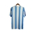 camisaretroselecaodaargentinahome1986masculinalecoqsportifbrancacomdetalhesemazul