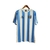 camisaretroselecaodaargentinahome1986masculinalecoqsportifbrancacomdetalhesemazul