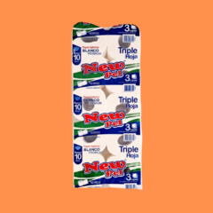 PAPEL HIGIENICO NEWPEL TRIPLE HOJA X 10 UNIDADES