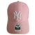 Boné New York Yankees II Rosa e Branco