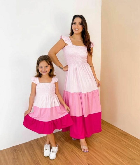 Vestido tal mãe hot sale tal filha longo