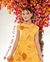 Kit Tal Mãe Tal Filha Luxo Vestidos Longos Suede Amarelo na internet