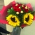 (BR-9) Bouquet mediano con rosas, girasoles y ferreros - comprar en línea