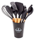 Kit 12 Utensílios De Cozinha Em Silicone e Cabo De Madeira (cod.0077) - comprar online