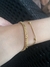 Pulsera dorado ancha