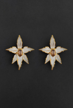 Aguadija orchid earrings