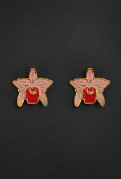Catleya trinae stud earrings
