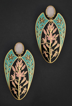 Grass lily earrings