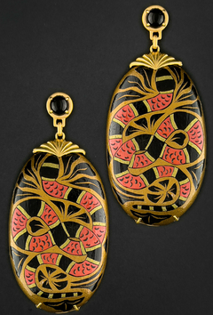 Mopa Mopa Coral snakes earrings