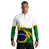 CAMISA TÉRMICA DE PROTEÇÃO SOLAR UV50+ BRASIL BRANCA REF. 0648