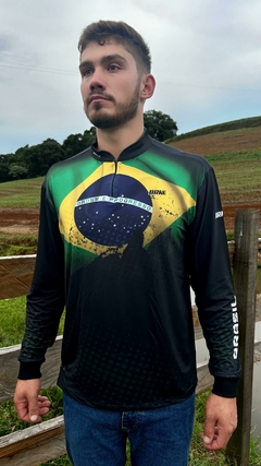 CAMISA TÉRMICA DE PROTEÇÃO SOLAR UV50+ BRASIL REF. 0492 - comprar online