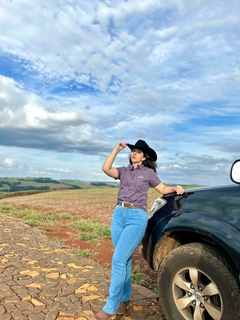 CAMISA XADREZ MANGA CURTA FEMININA REF. KZ0002 - loja online