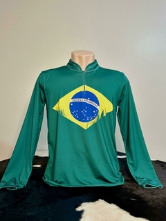 CAMISA TÉRMICA PROTEÇÃO UV 50+ BRASIL REF. UVF003