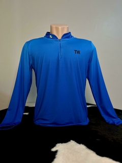 CAMISA DE PROTEÇÃO TÉRMICA SOLAR UV50+ TEXAS WILD MASCULINA AZUL REF. UVM0002