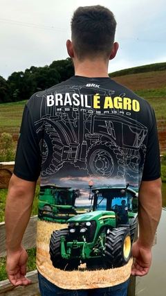 CAMISETA TÉRMICA PROTEÇÃO SOLAR UV50+ BRASIL É AGRO REF. CASUAL 004 - Texas Wild