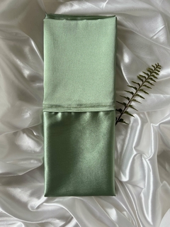 Funda de satin Verde sage - comprar online