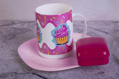 SET PLATO + TAZA RECTA + JABONERA - comprar online